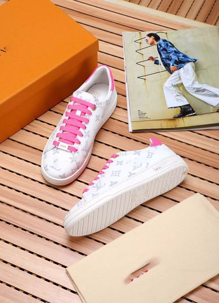 2020 italian luxury flat ace female designer shoes ins super fire shoes leather couple models men and women casual shoes thick bottom 898, Black